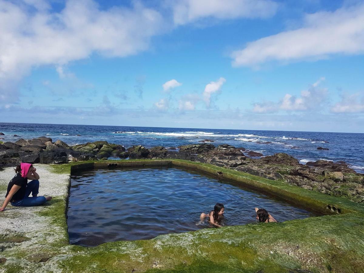 Seaside Azores Villa With Natural Pool, Terrace & Barbecue Capelas Exteriör bild