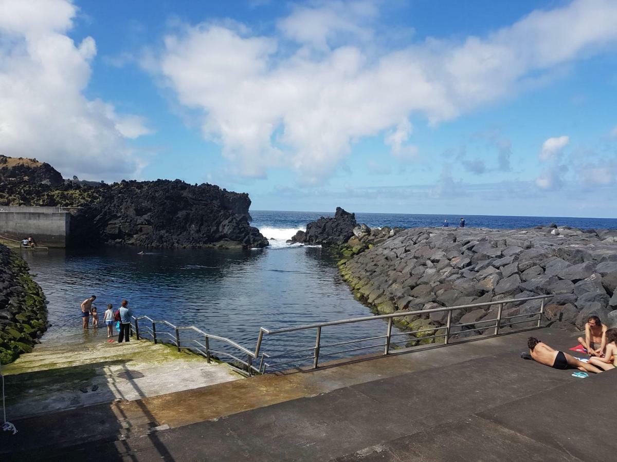 Seaside Azores Villa With Natural Pool, Terrace & Barbecue Capelas Exteriör bild